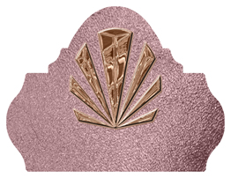 DARAY L 602 BZ SH OR Bronze Sunburst Shimmer Orchid Background